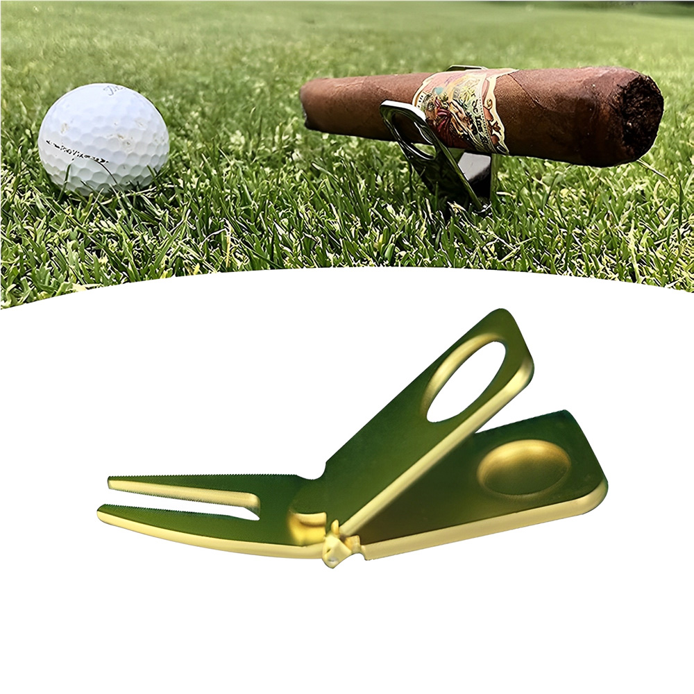 Golf Cigar Holder Divot Tool Gift Set 7