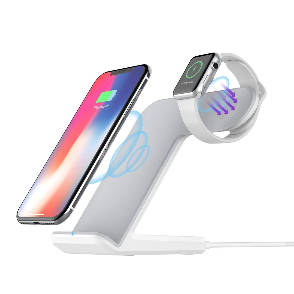 Wireless Charger Stand Cellphone Watch Fast Charging Station 9