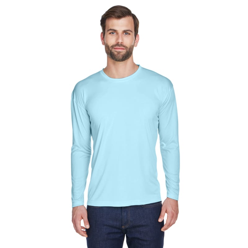UltraClub Adult Cool & Dry Sport Long-Sleeve Performance Interlock T-Shirt 74