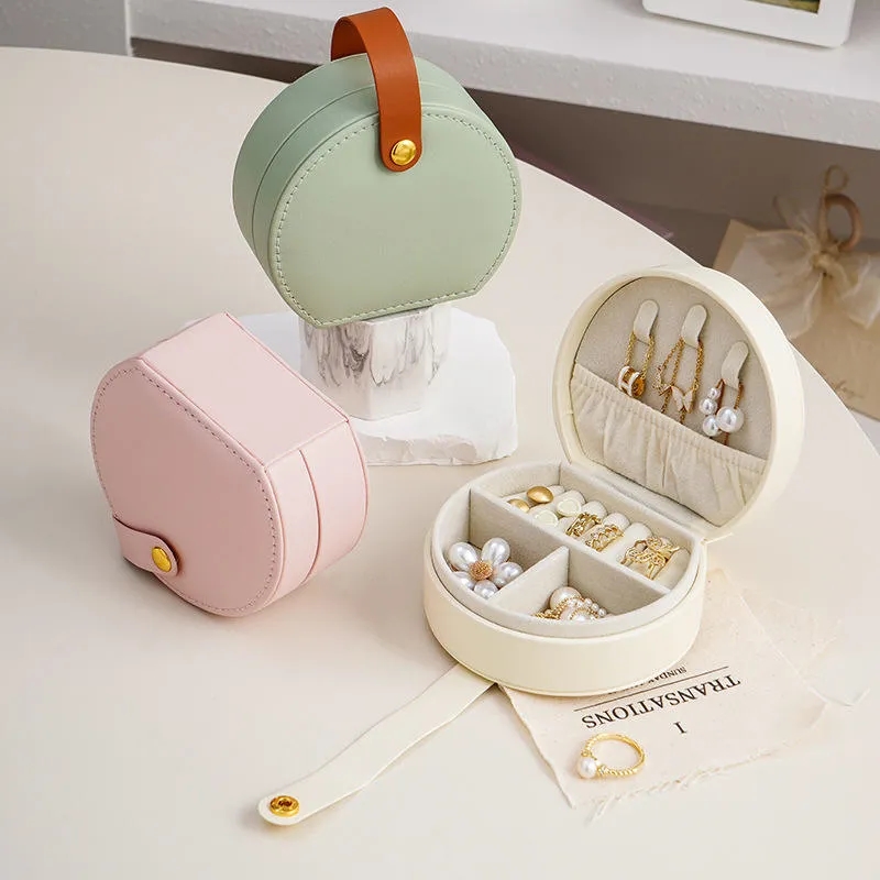 Circular Portable Jewelry Box 6