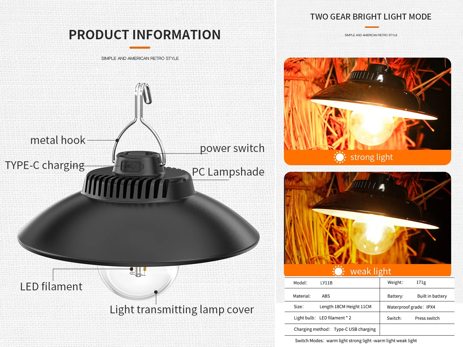 Led Camping Rechargeable Lantern 2