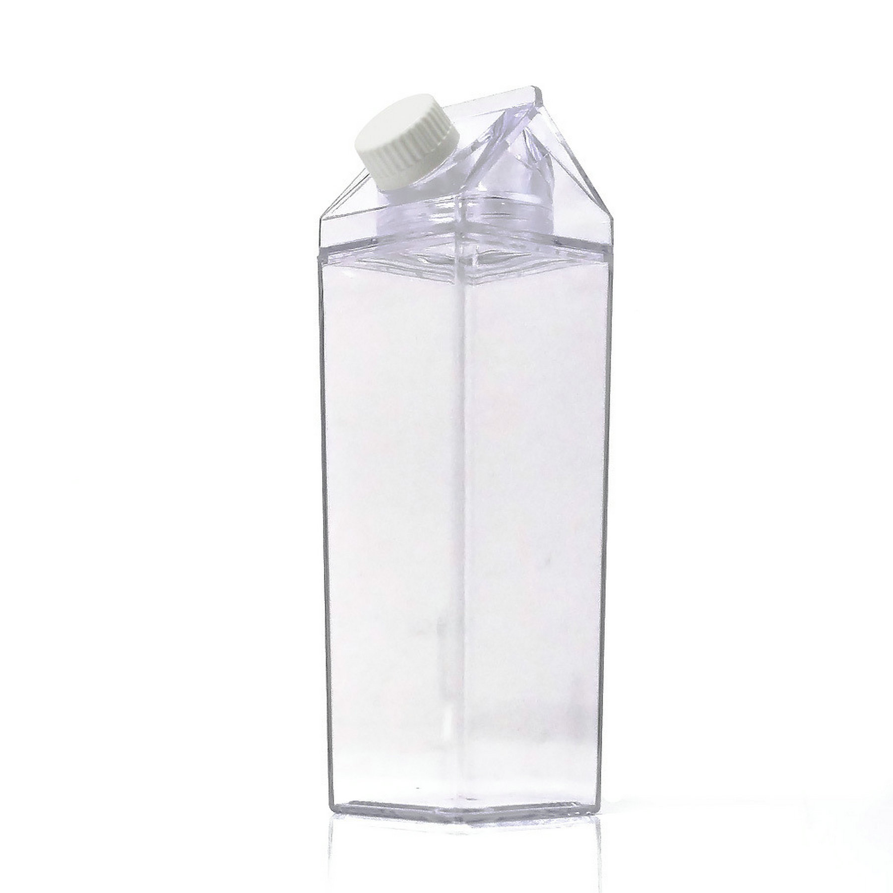 Clear & Rectangle Milk Carton 2