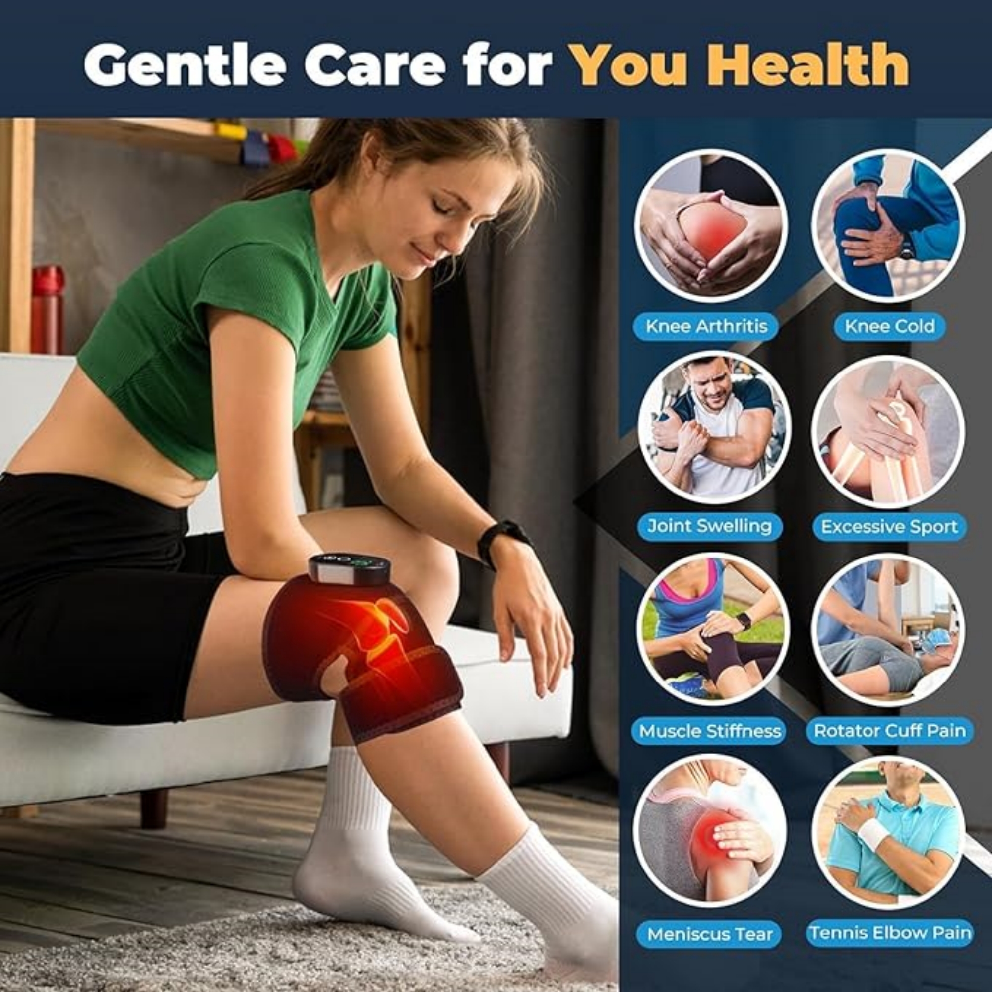 Wireless Heated Knee Massager 2