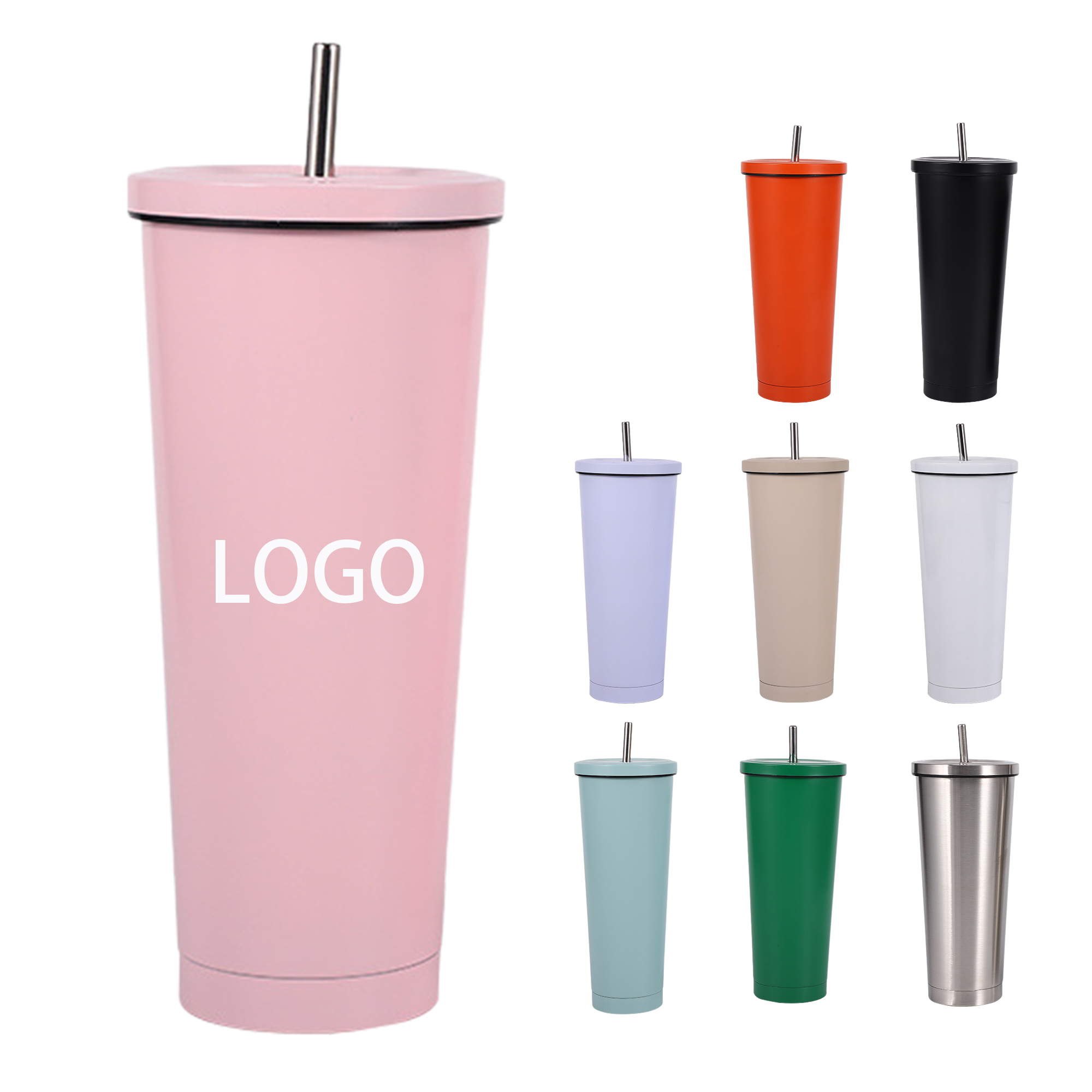 Vacuum Insulated Tumbler with Straw 2