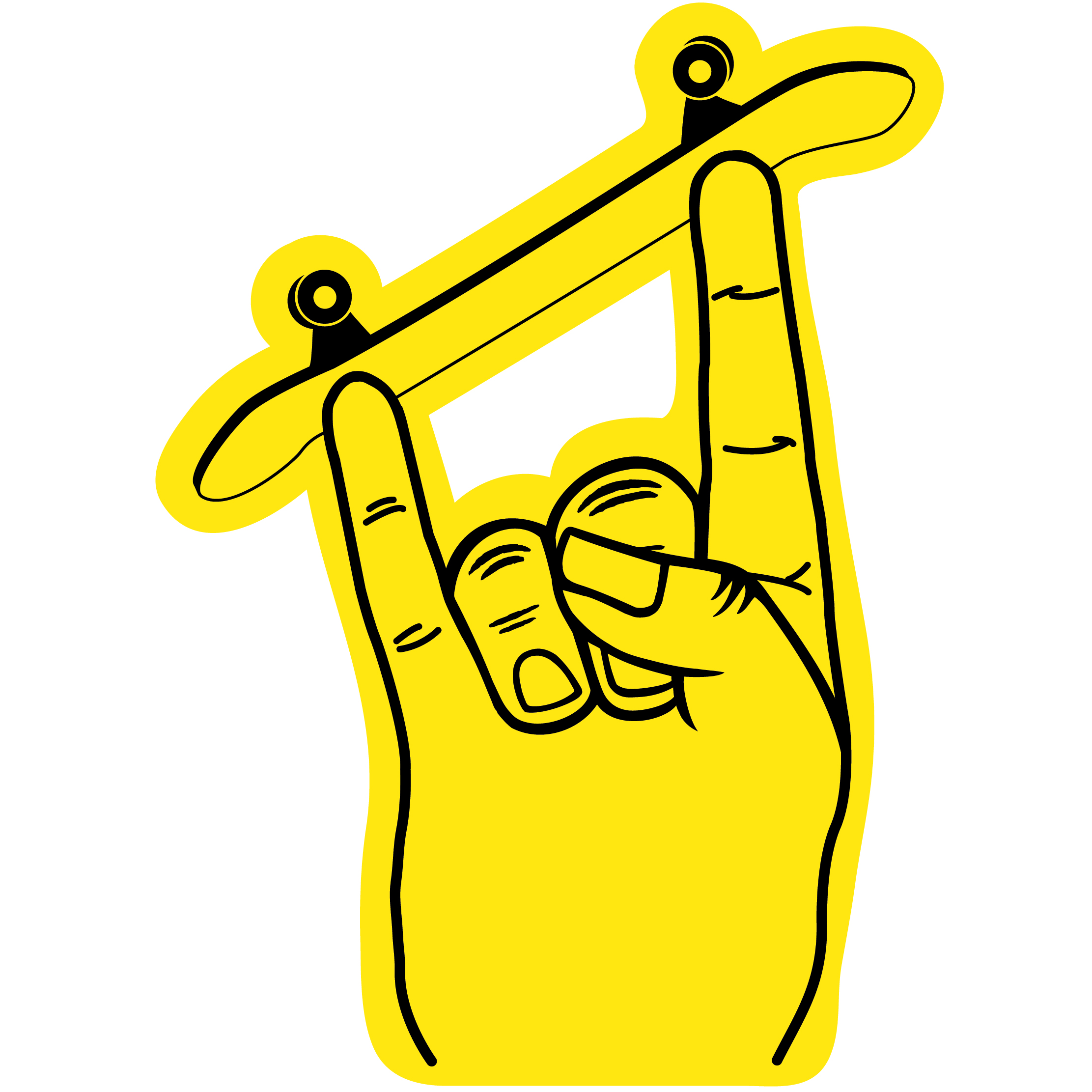 Skateboard Horn Hand 12