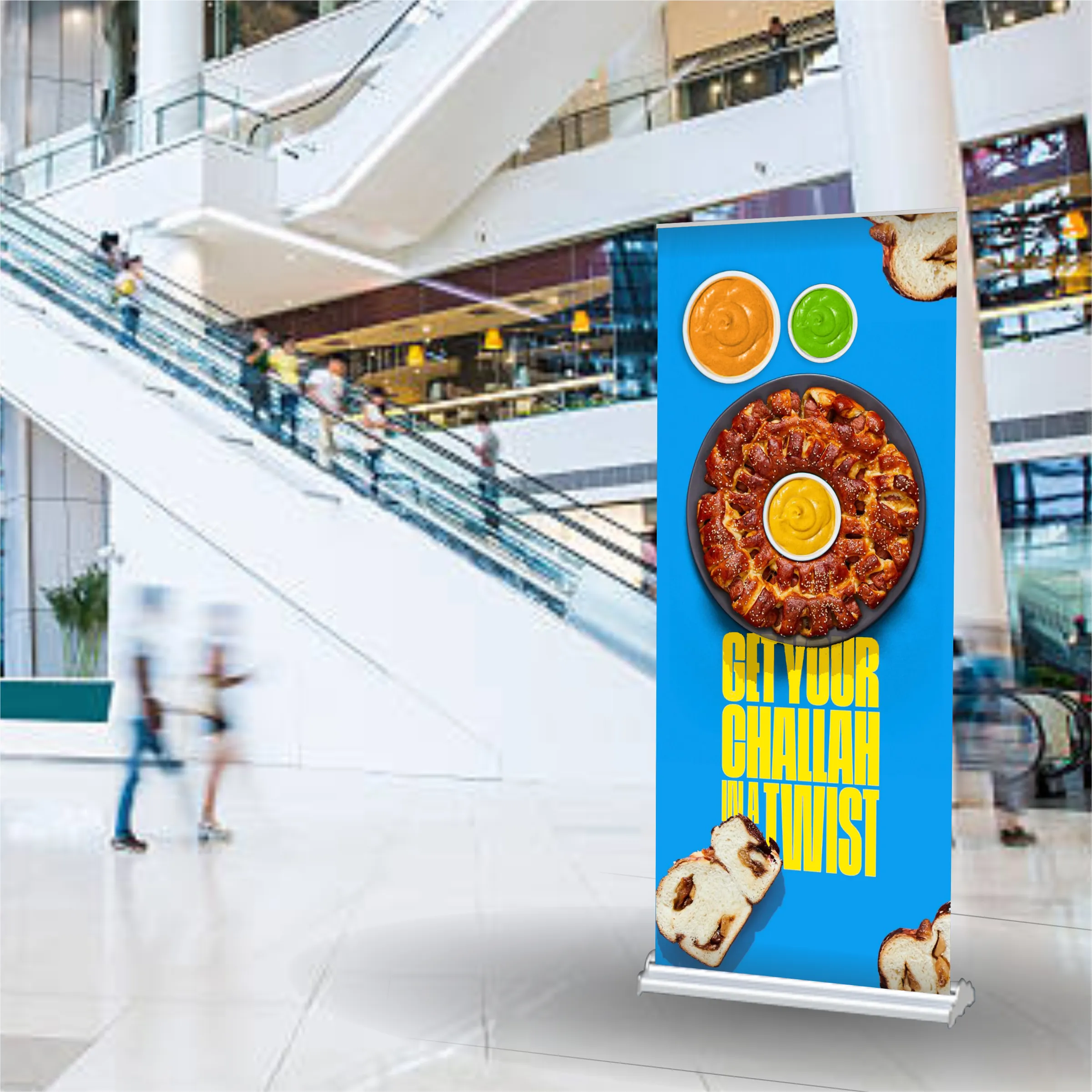 36" x 84" Wide Super Deluxe Retractable Banner Kit 5