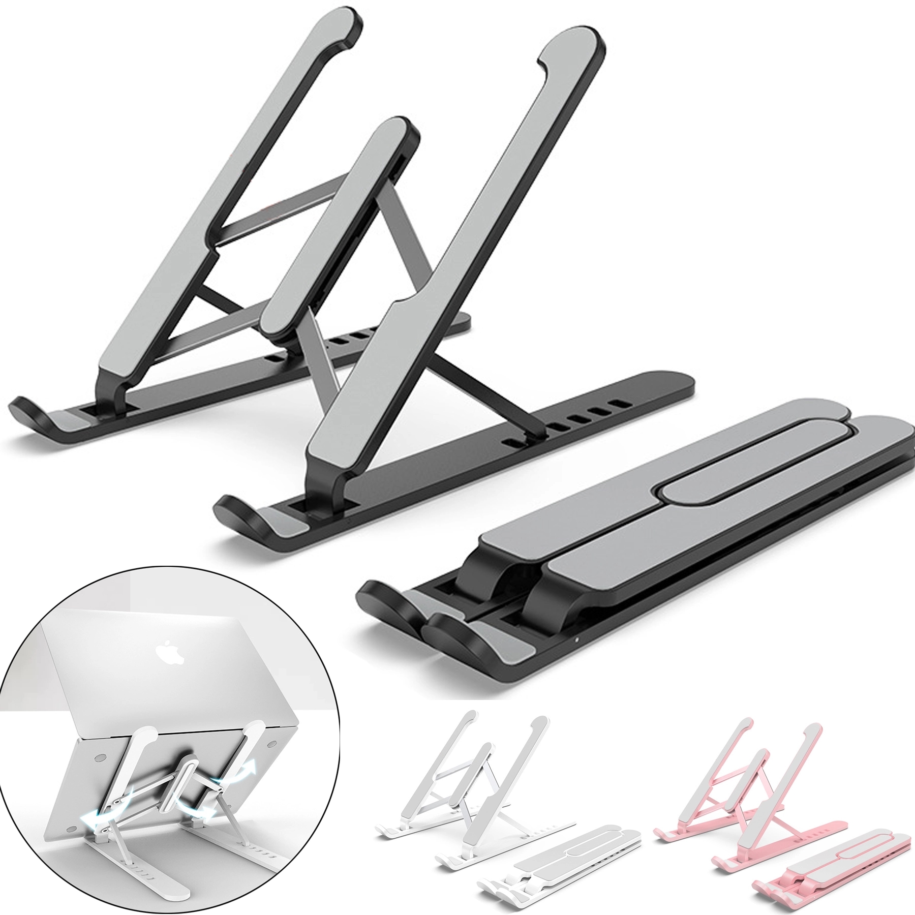 Adjustable Height & Width Laptop Stand 7