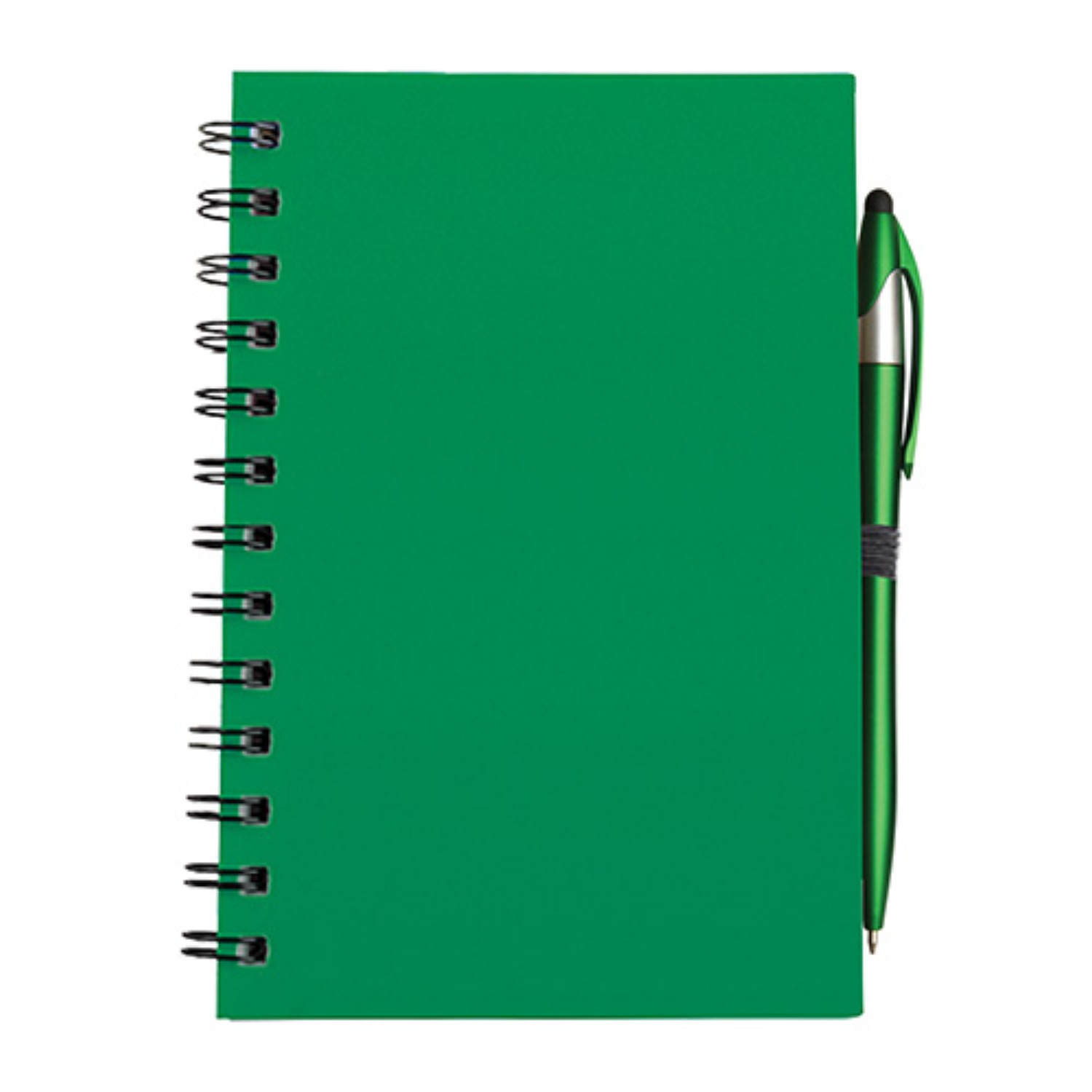 SpiralScript 5.5 x 7 Plastic Spiral Journal with Pen 5