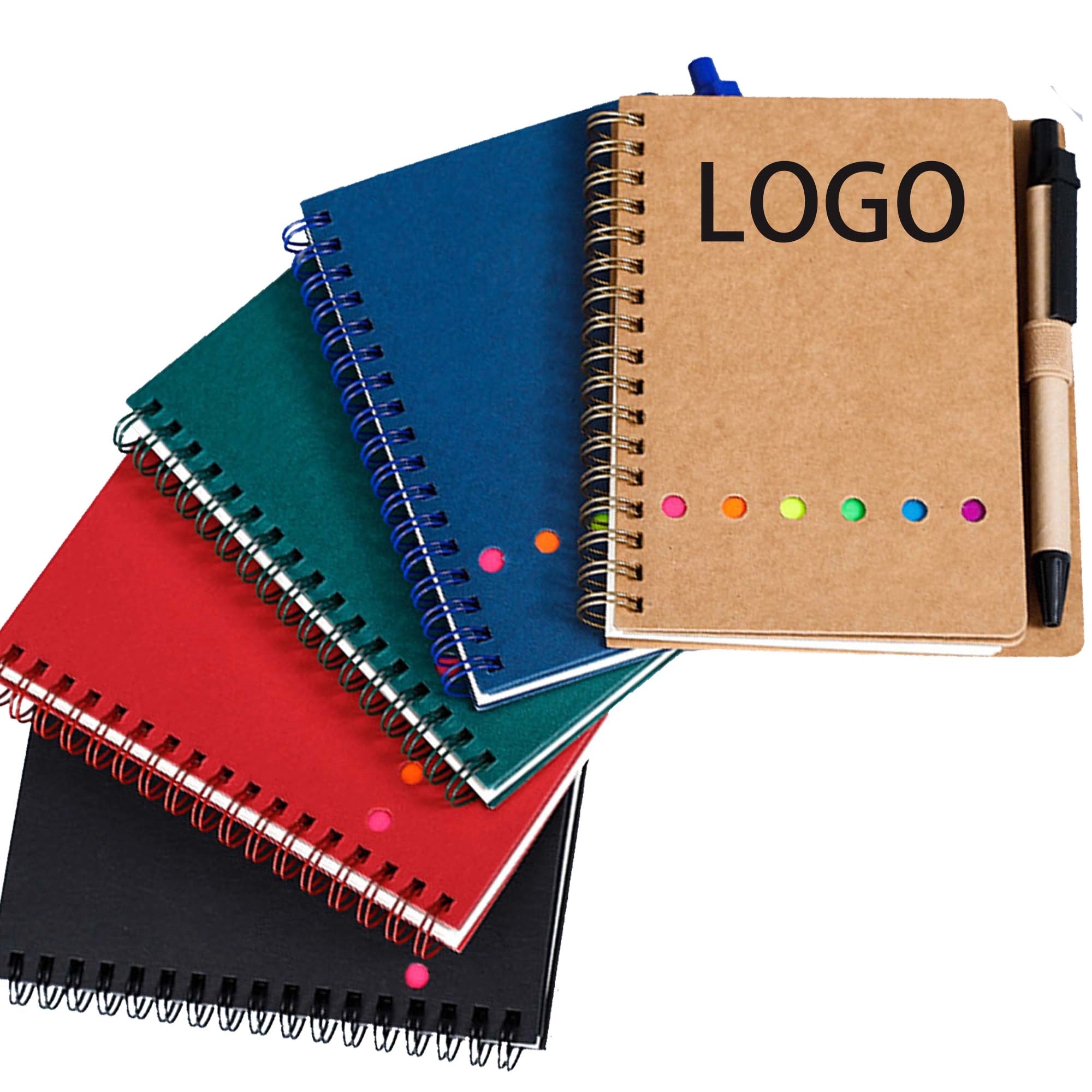 Cowhide Spiral Notebook