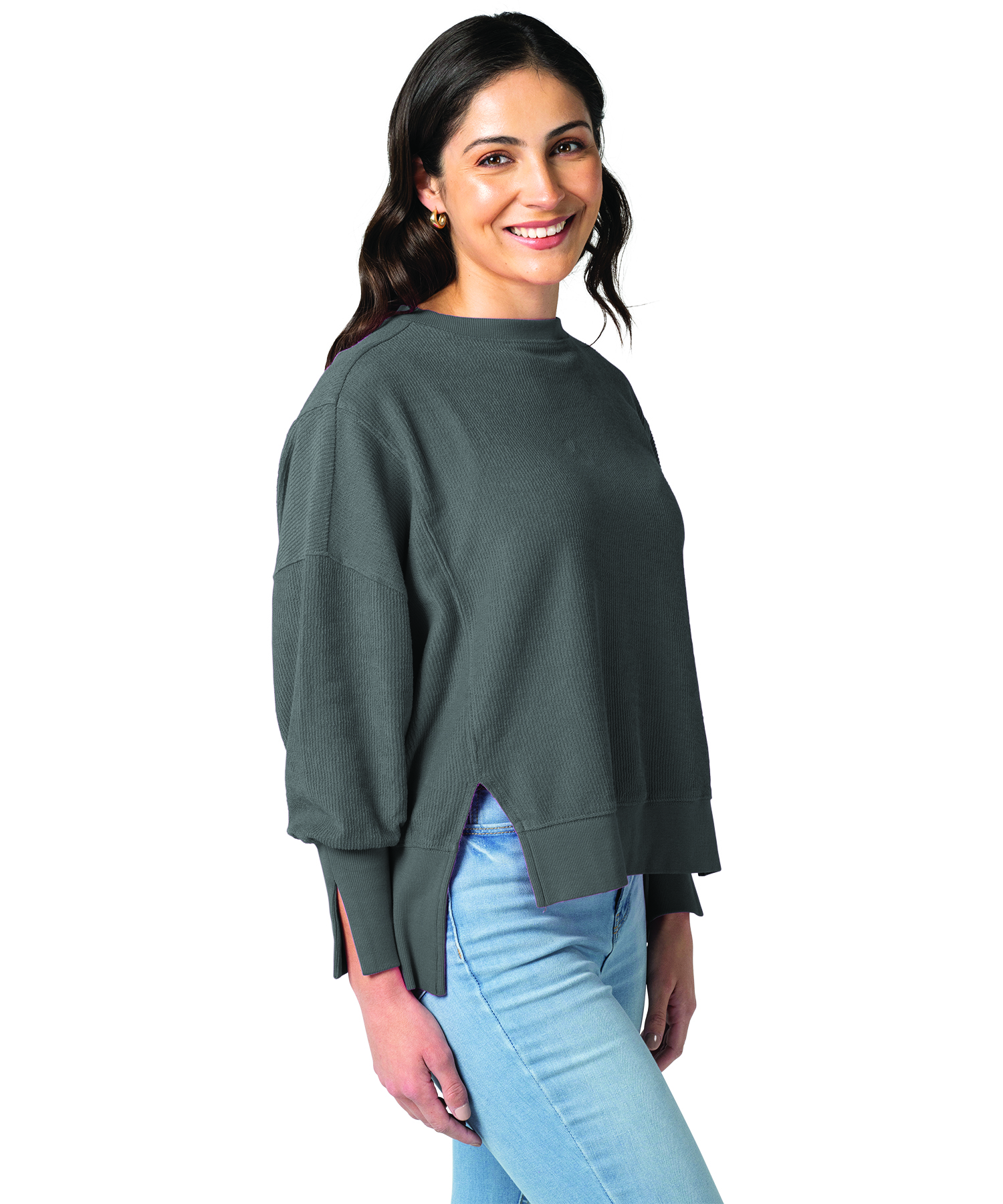 Women's Camden Spliced Crew Neck Sweatshirt 39