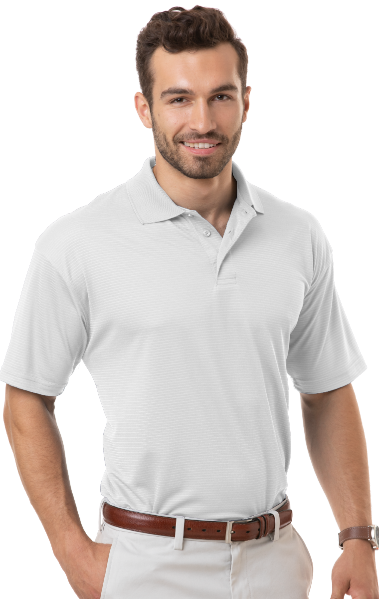Adult Tonal Stripe Wicking Polo 5