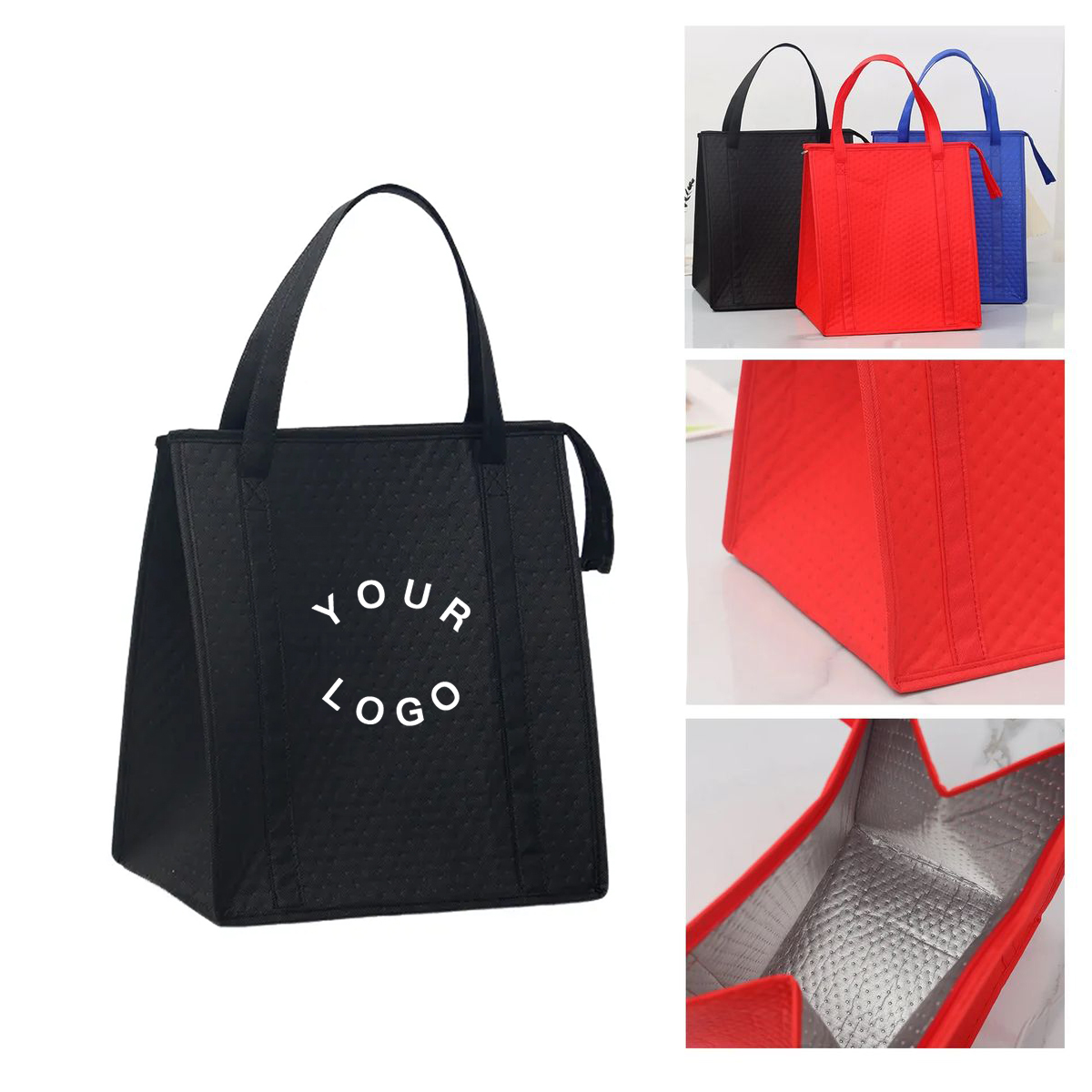 Thermal Lined Non Woven Tote For Food Transport 2
