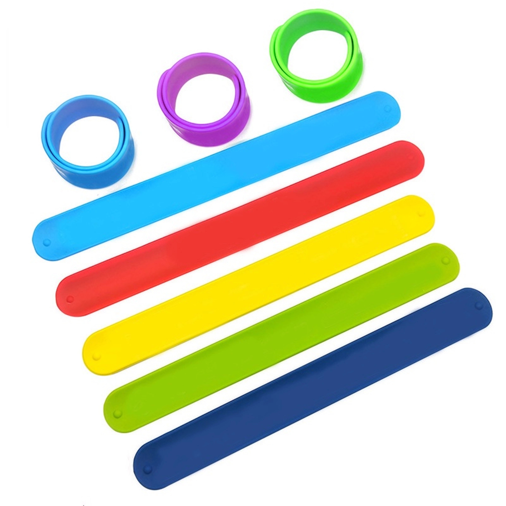 Silicone Rainbow Slap Bracelet 3