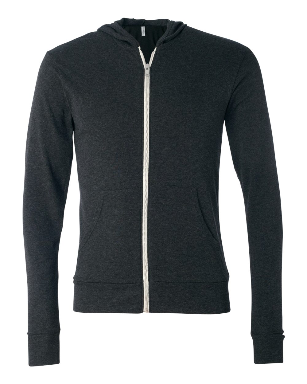 Unisex Triblend Lightweight Full-Zip Hooded Long Sleeve Tee - 3939 11