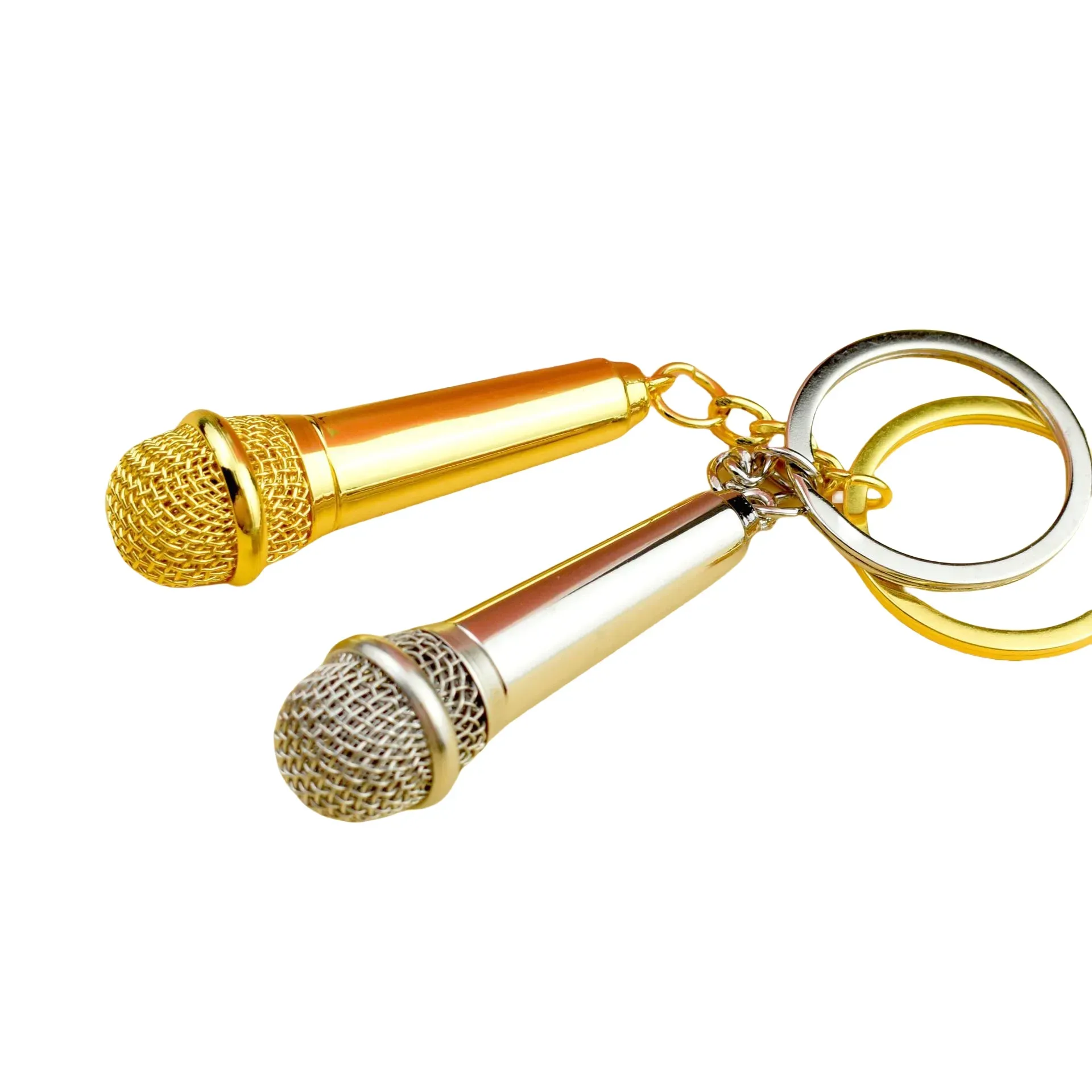 Metal Microphone Keychain 7