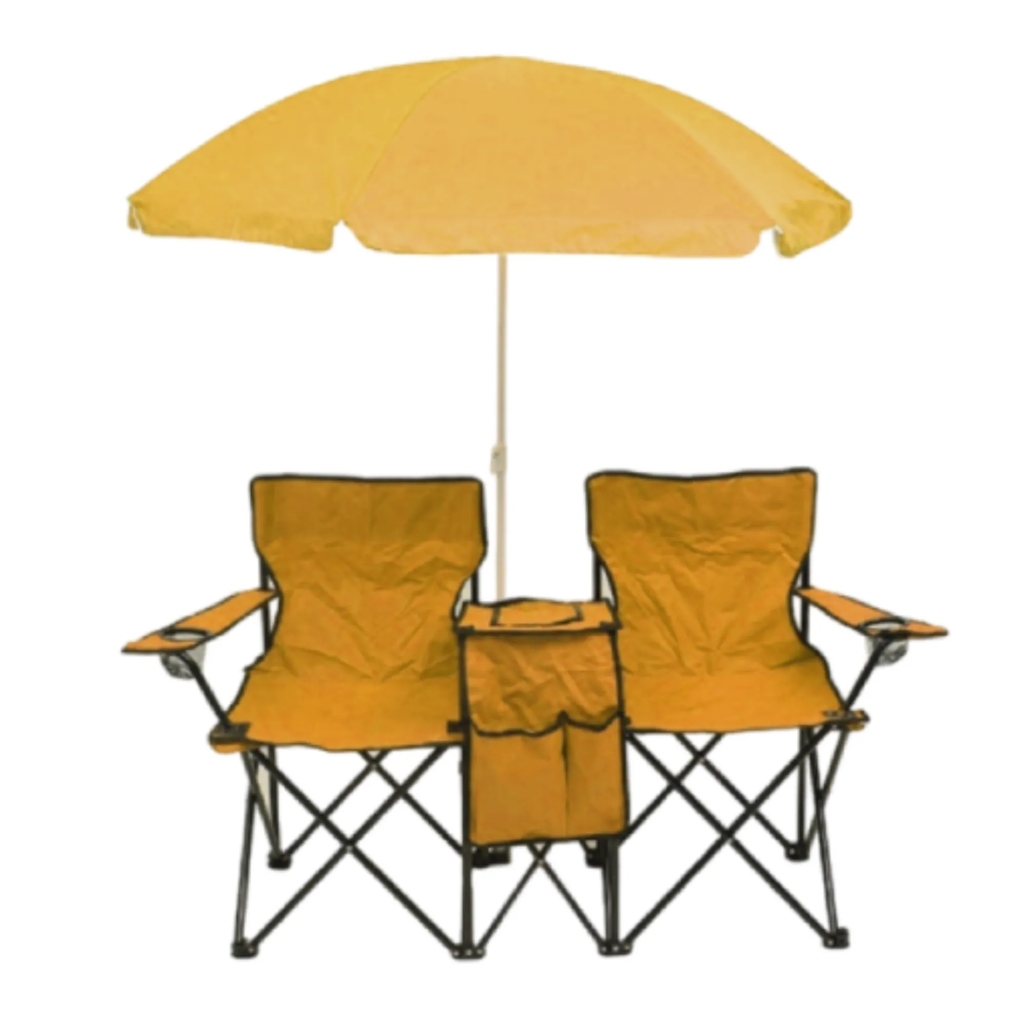 Customizable Outdoor Camping Chair Set with Umbrella 2