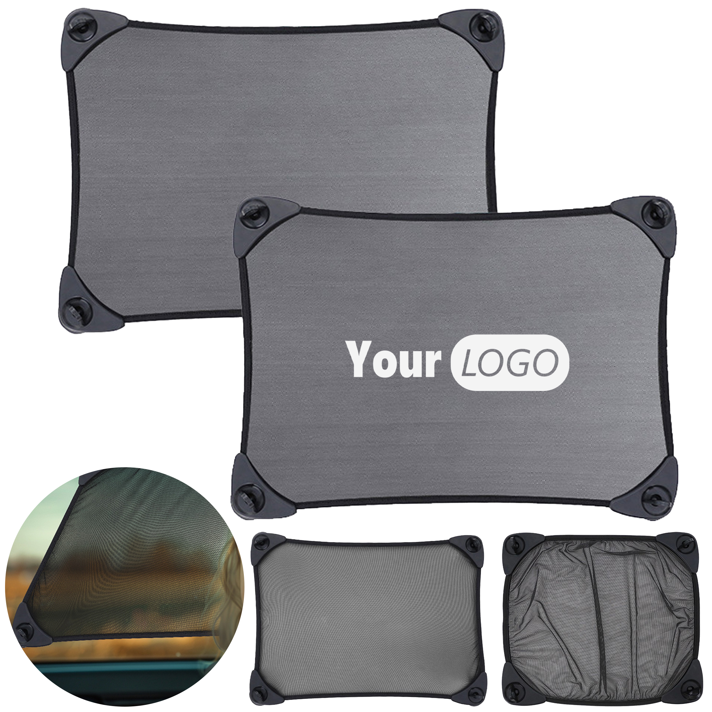 Abs Two Retractable Thermal Insulation Sunshades 5