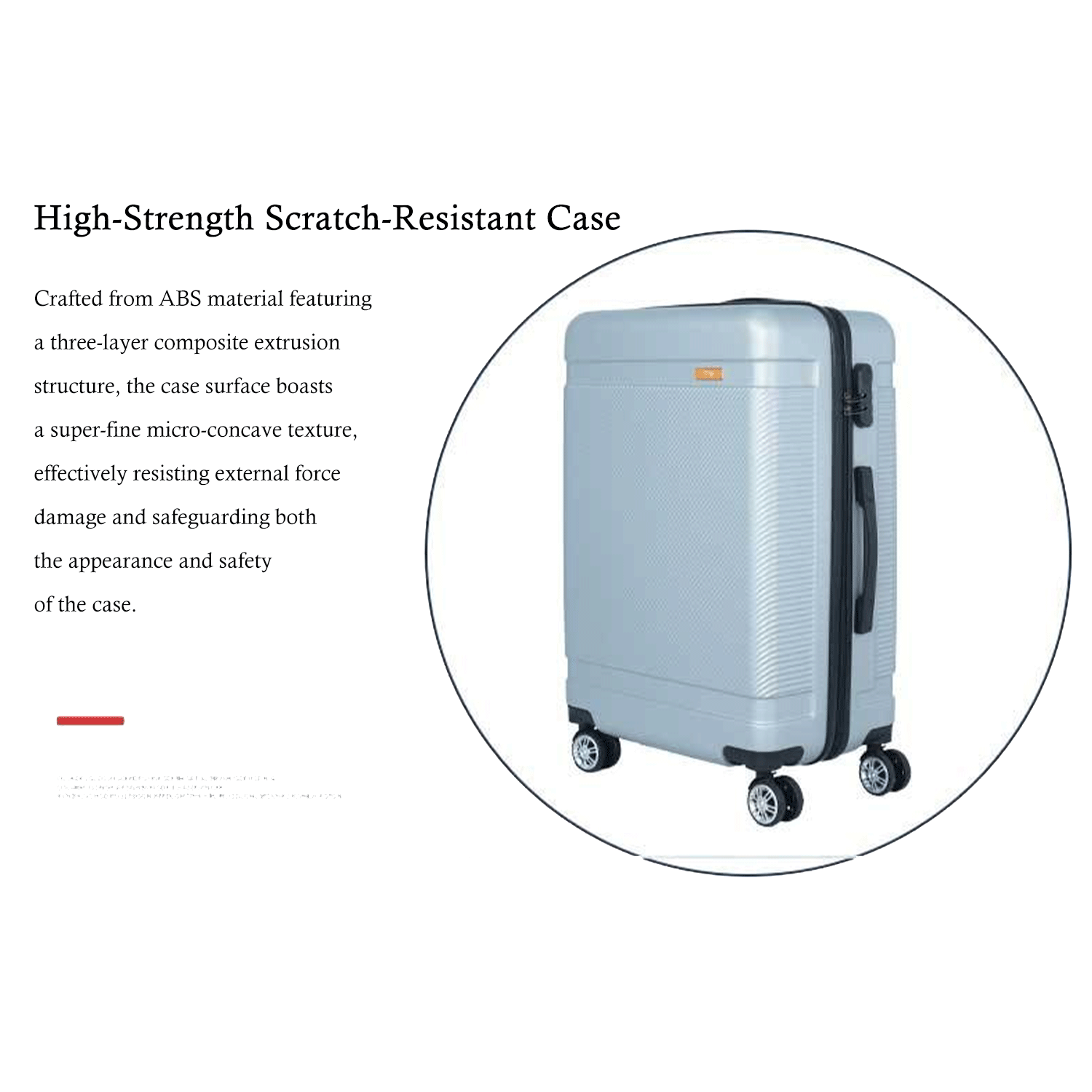 20 inch ABS Suitcase w/ a secure combination lock 5