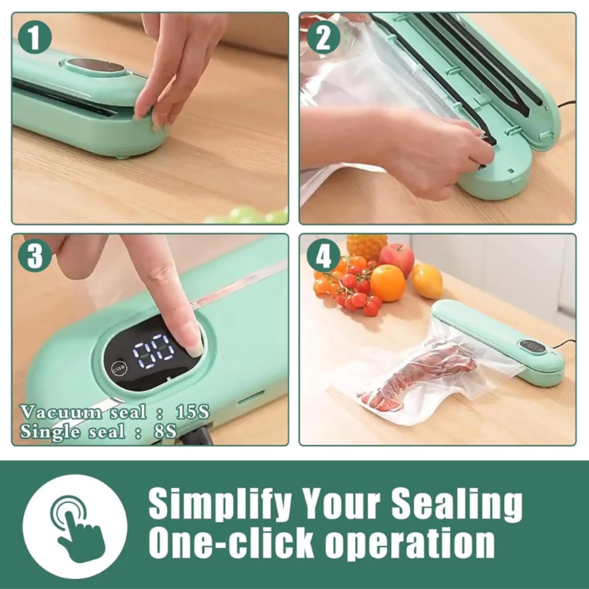 Continuous-Use Spill-Proof Home Vacuum Sealer 4