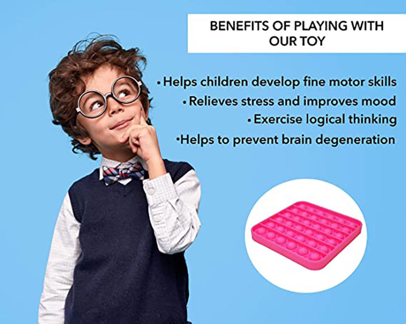 Silicone Stress Relief Push Pop Bubble Fidget Sensory Toy 3