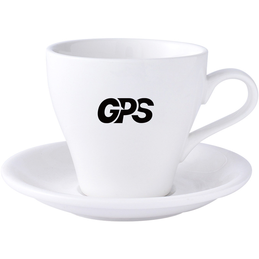 Porcelain Cappuccino Cups with Saucers 2