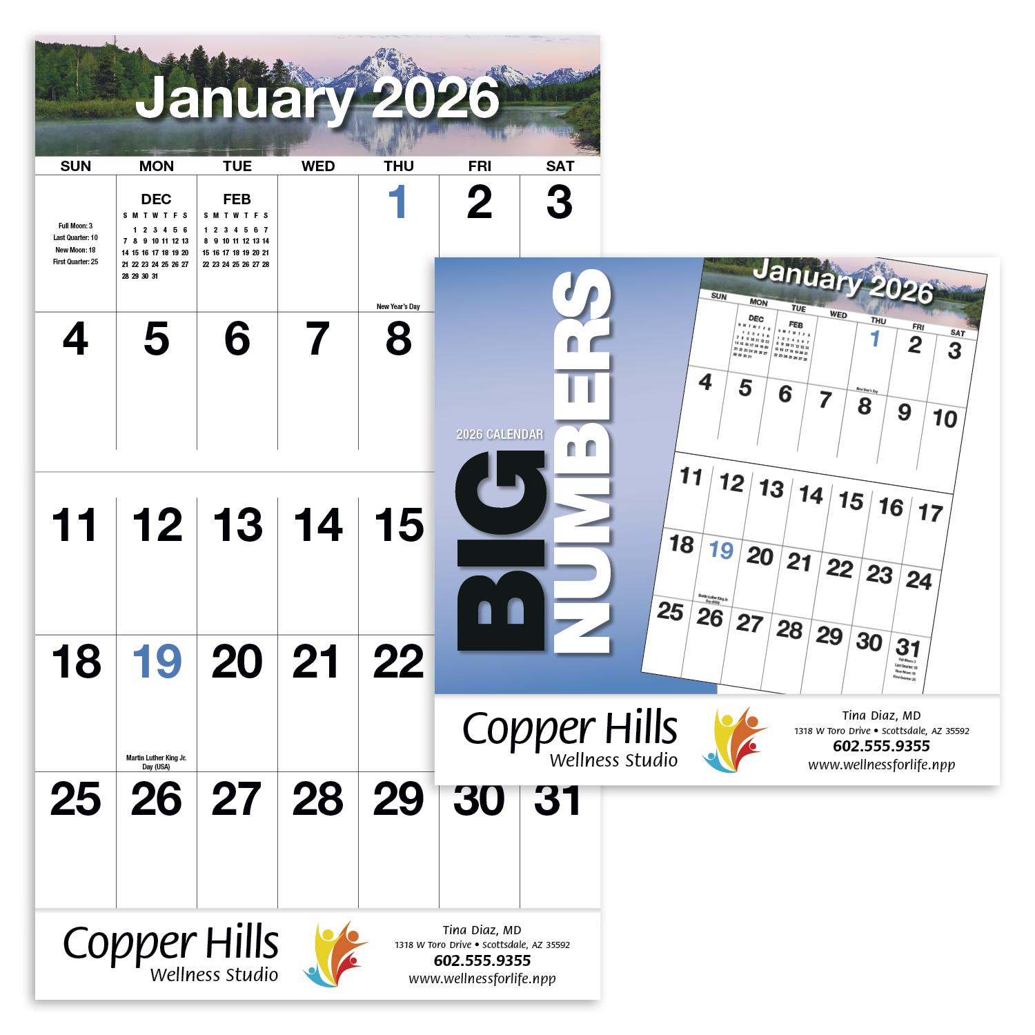 HotLine® Products Big Numbers Appointment Calendar - Stapled 15