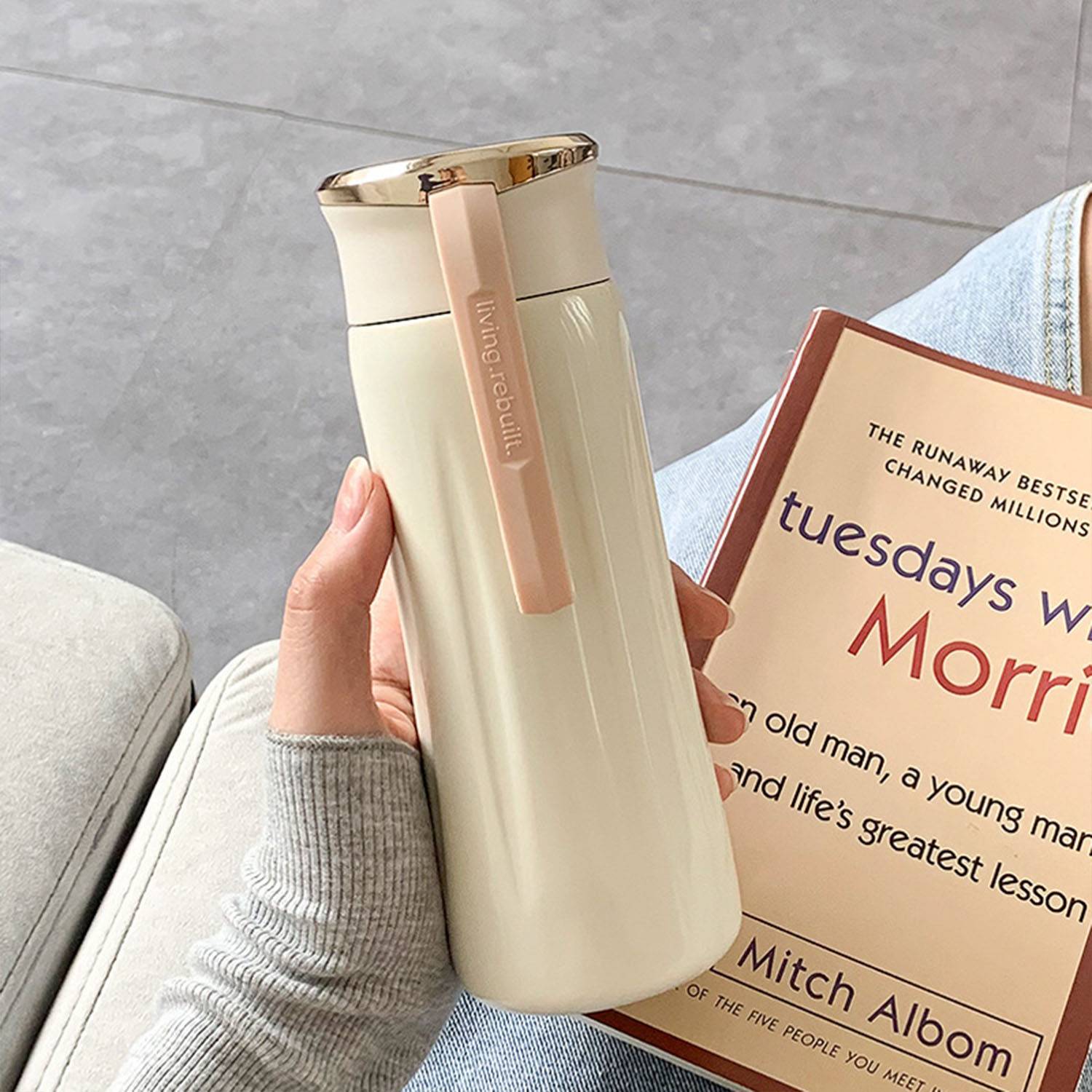 12.3oz Stainless steel portable insulated cup for student 1