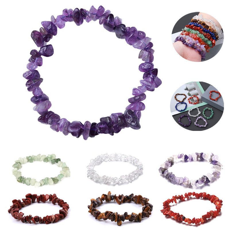 Vintage & Religious Style Irregular Chip Stone Bracelet 1