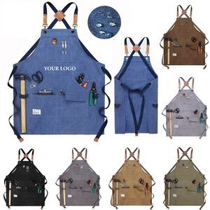 Adjustable Denim Bib Work Apron 2