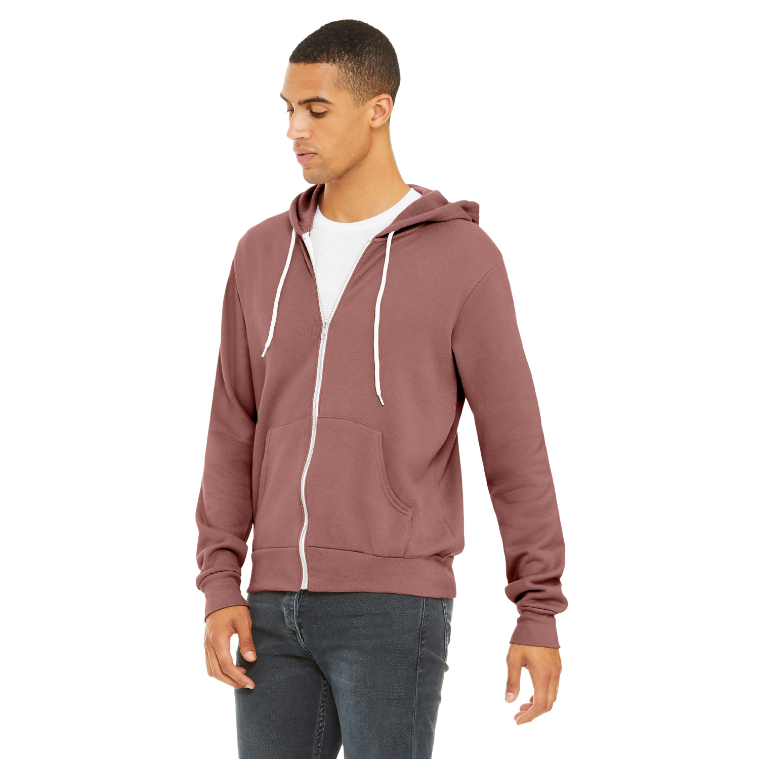 BELLA+CANVAS Unisex Sponge Fleece Full-Zip Hoodie 7 oz. 3