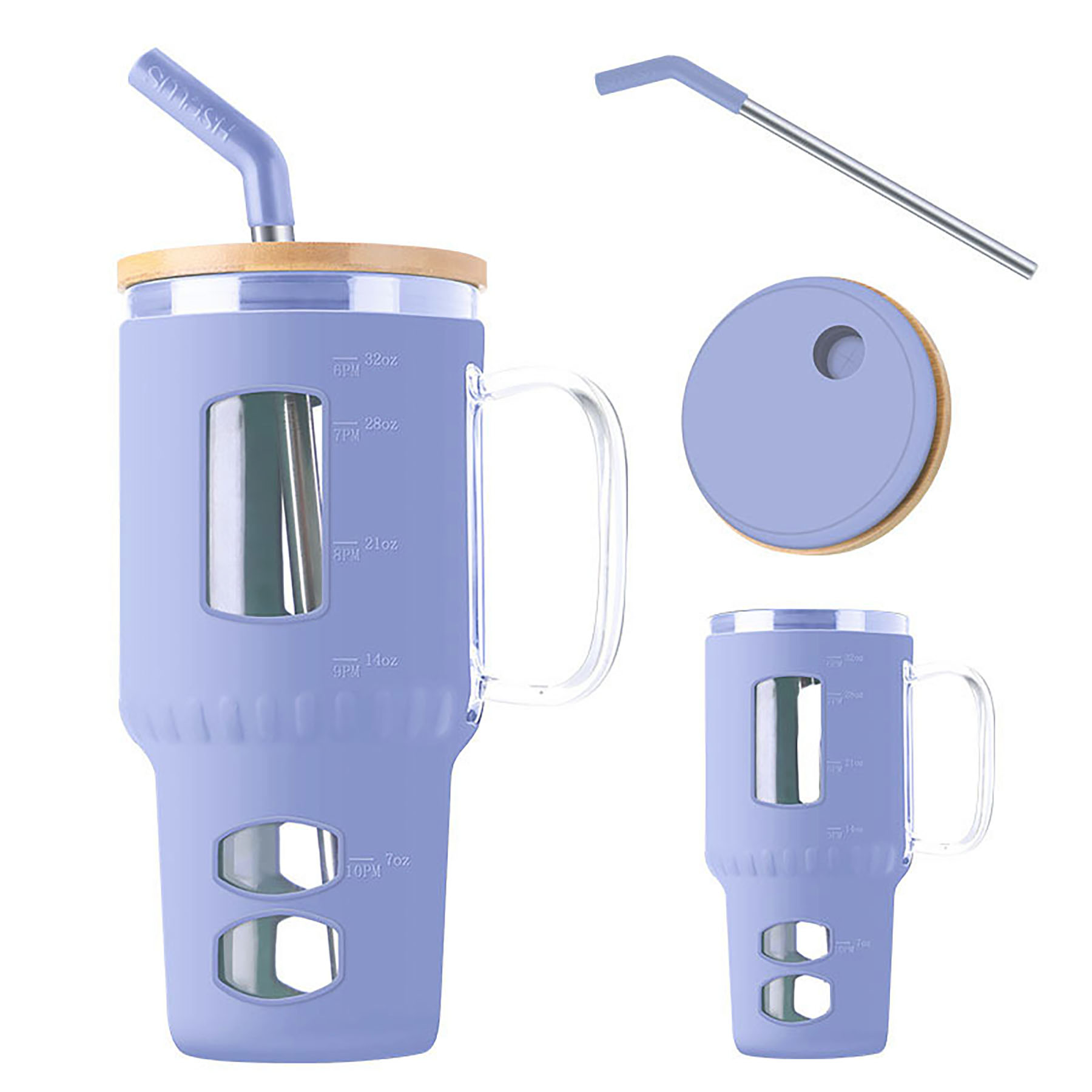 32 Oz. Glass Tumbler With Silicone Cover 10