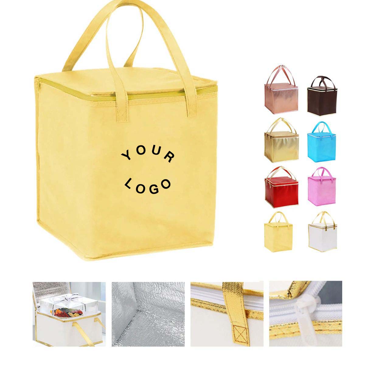 Portable Cooler Tote Bag with Zip Closure 8