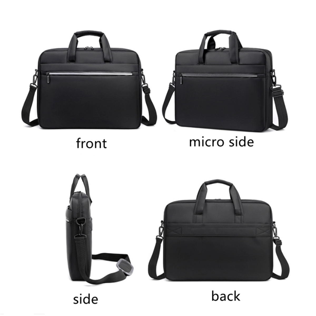 Men'S Laptop Shoulder Bag 15.6 Inch Briefcase Handbag 4