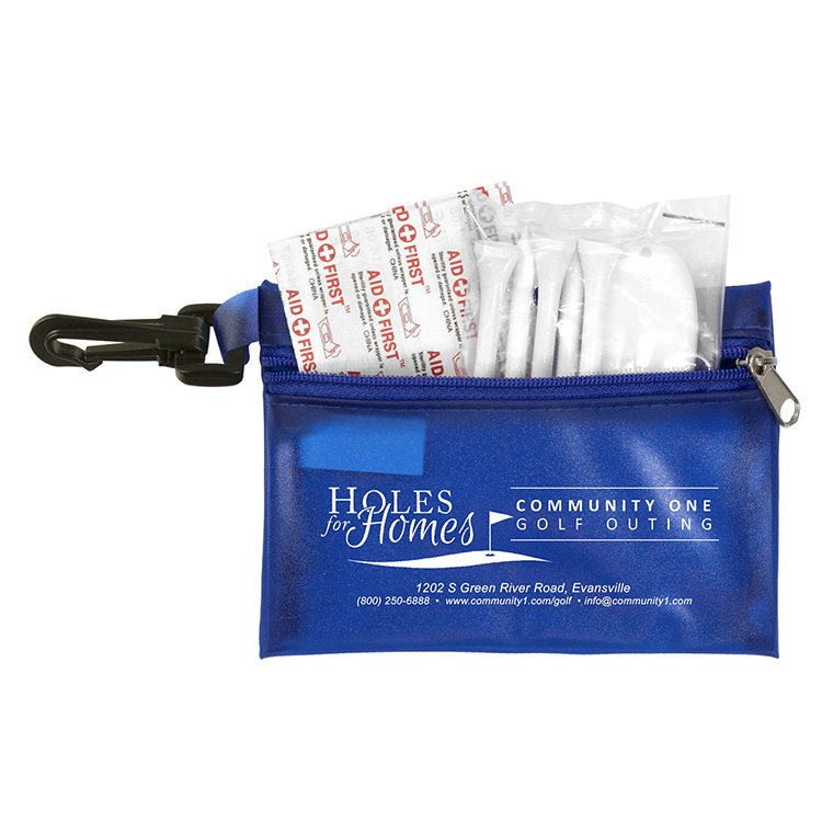 "FAIRWAY 12" 12 Piece Healthy Living Sun Kit Components inserted into Translucent Zipper Pack with C 1