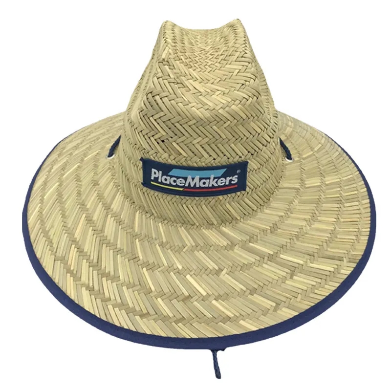 Straw Hat + Full Color Underbrim & Patch 3