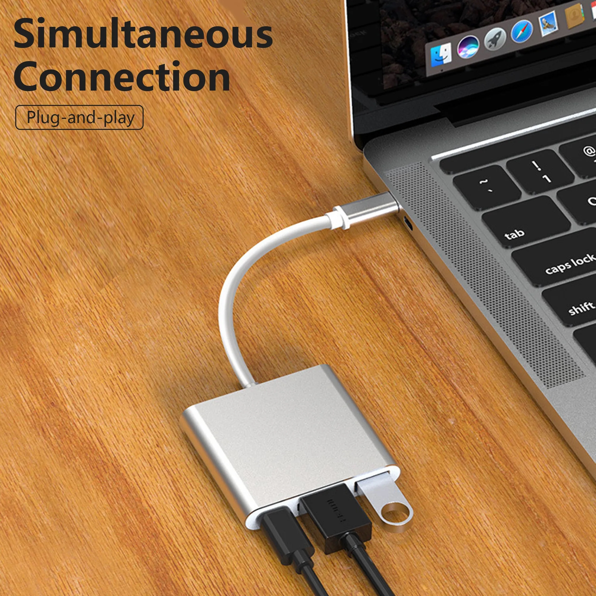 3 In 1 Type-C To HDMI Adapter 2