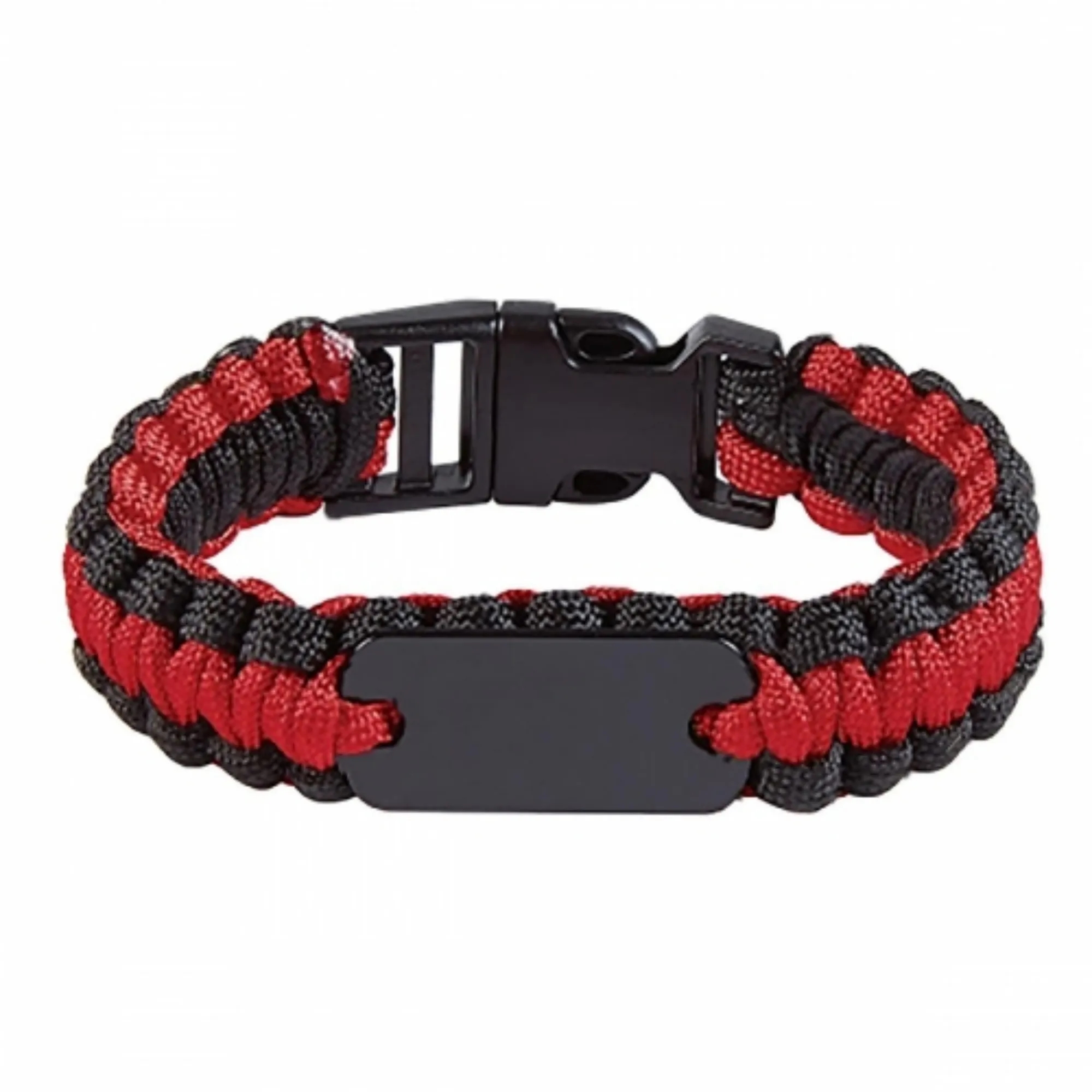 Paracord Bracelet with Metal Plate 6
