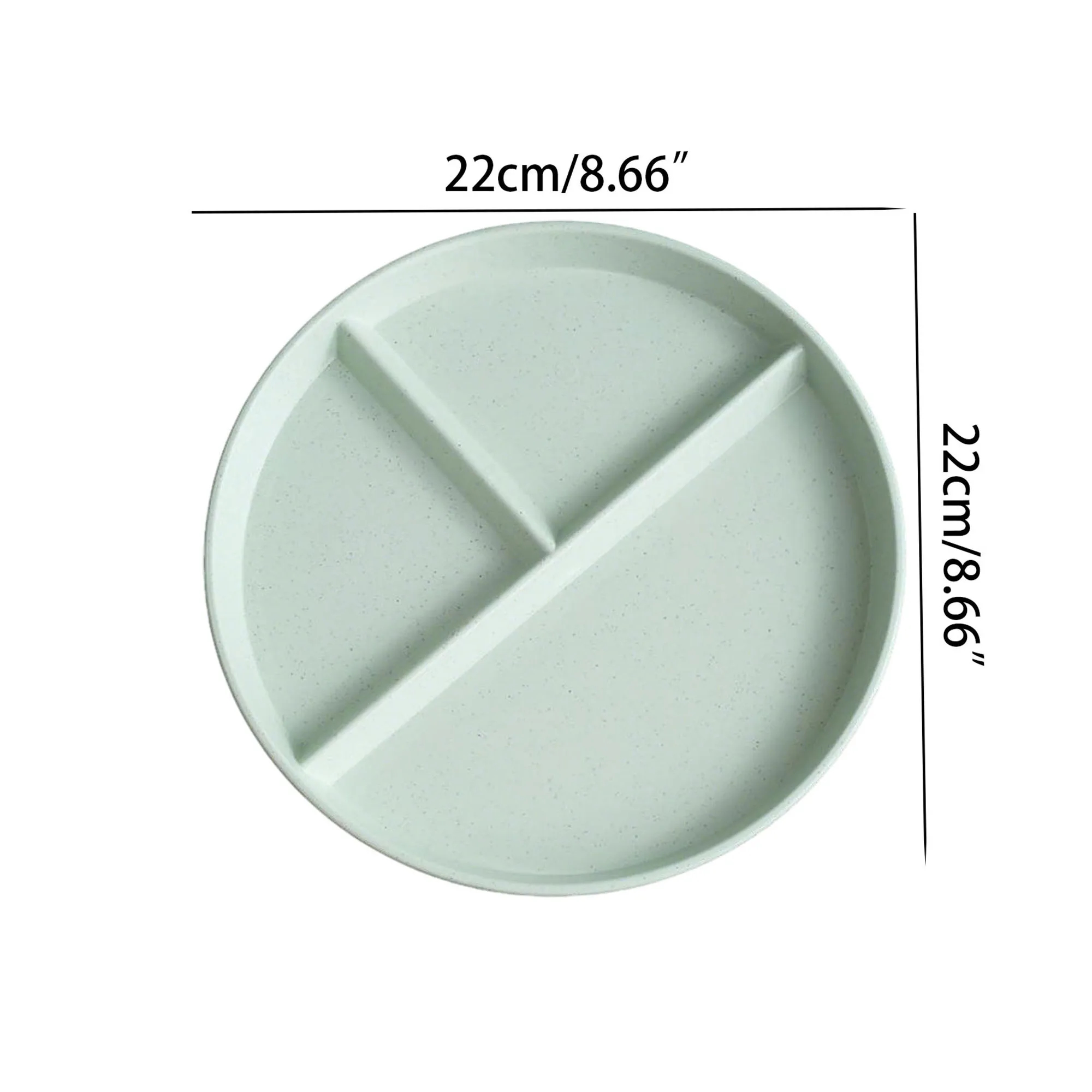 8.66" Divided Plate Children Tableware 1