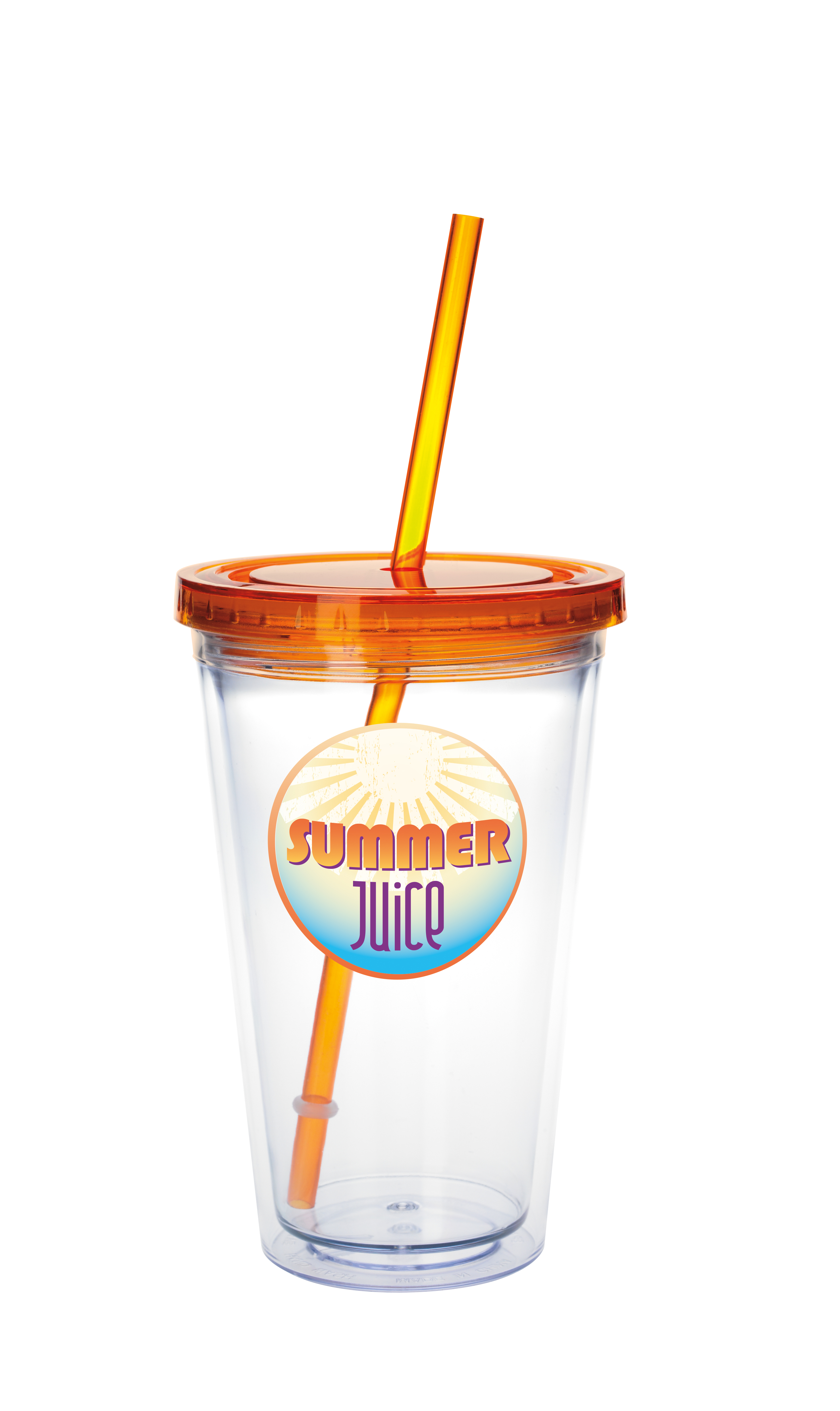 Good Value™ Clear Tumbler with Colored Lid - 18 oz. 4