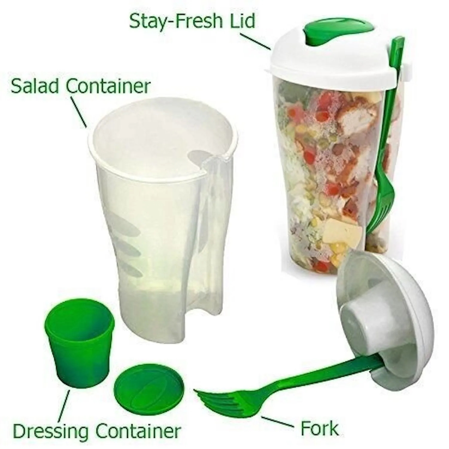 26OZ Salad Shaker / Bowl Food Storage Container 1