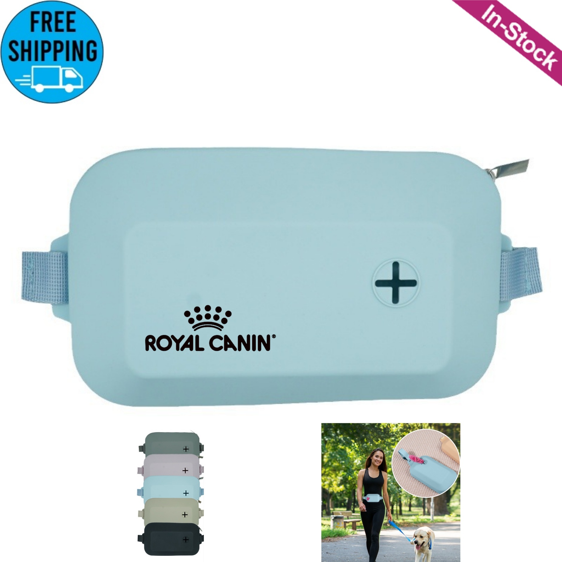 Silicone Dog Treat Pouch, Built-in Poop Bag Dispenser 9