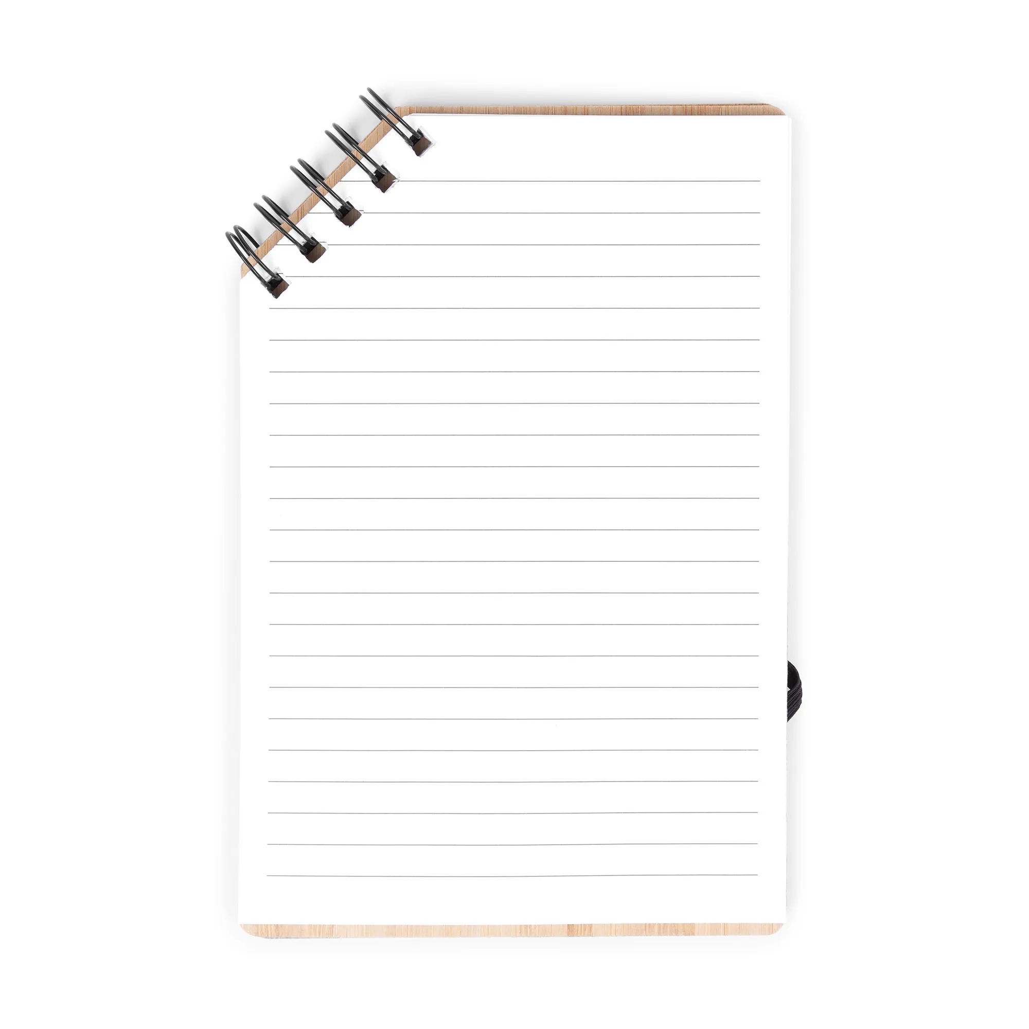 A5 Corner Spiral Bound Journal Book with Bamboo Cover 3