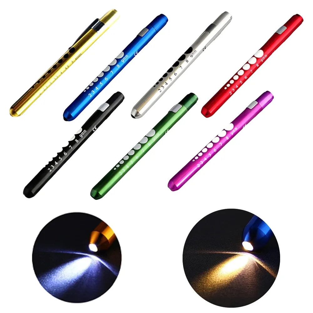 Clickable Led Medical Penlight With Pupil Gauge MOQ10 2