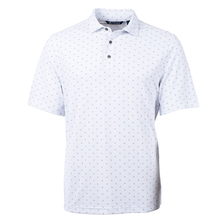 Cutter & Buck Virtue Eco Pique Tile Print Recycled Men's Polo 6