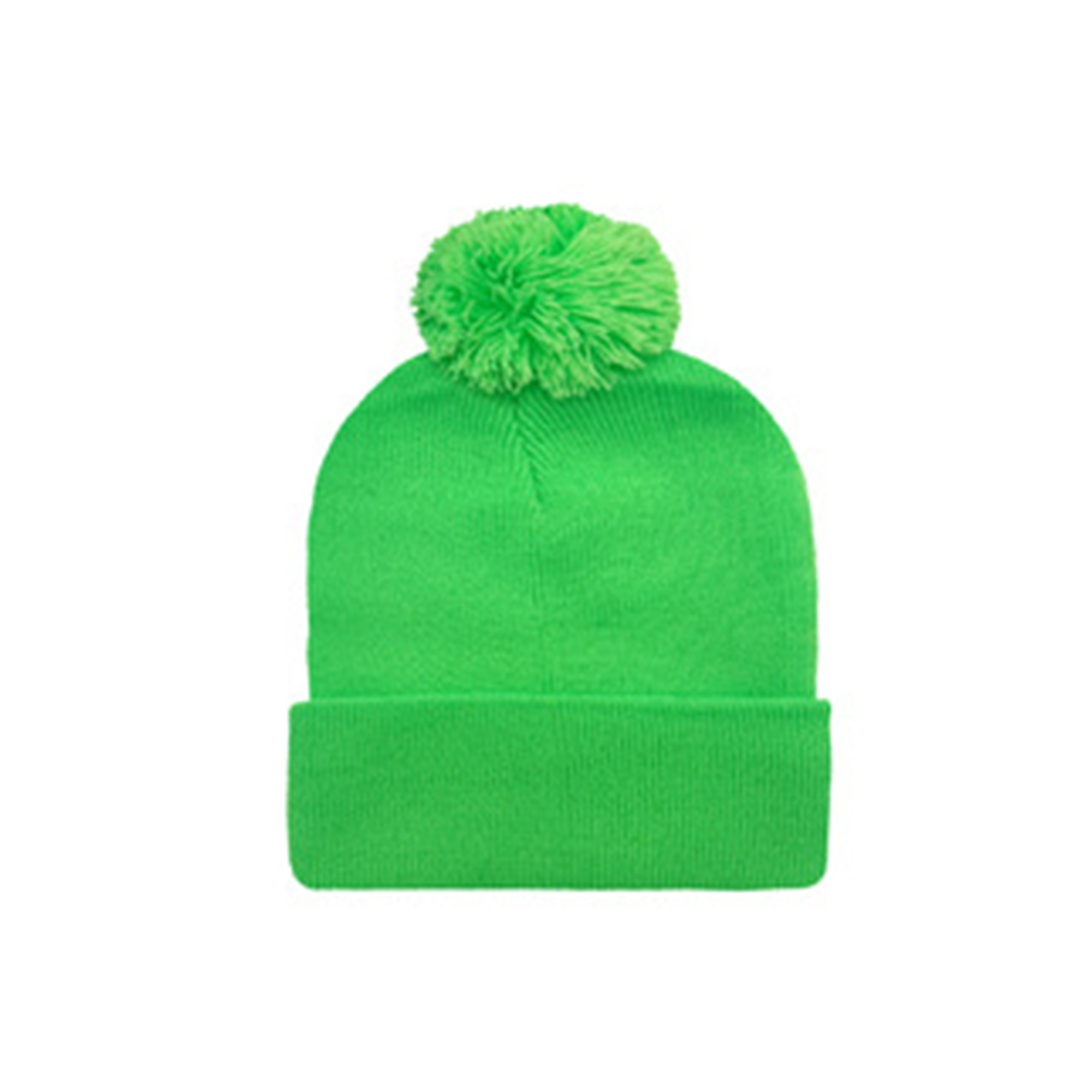 Winter Pom Knit Hat With Jacquard Logo 18