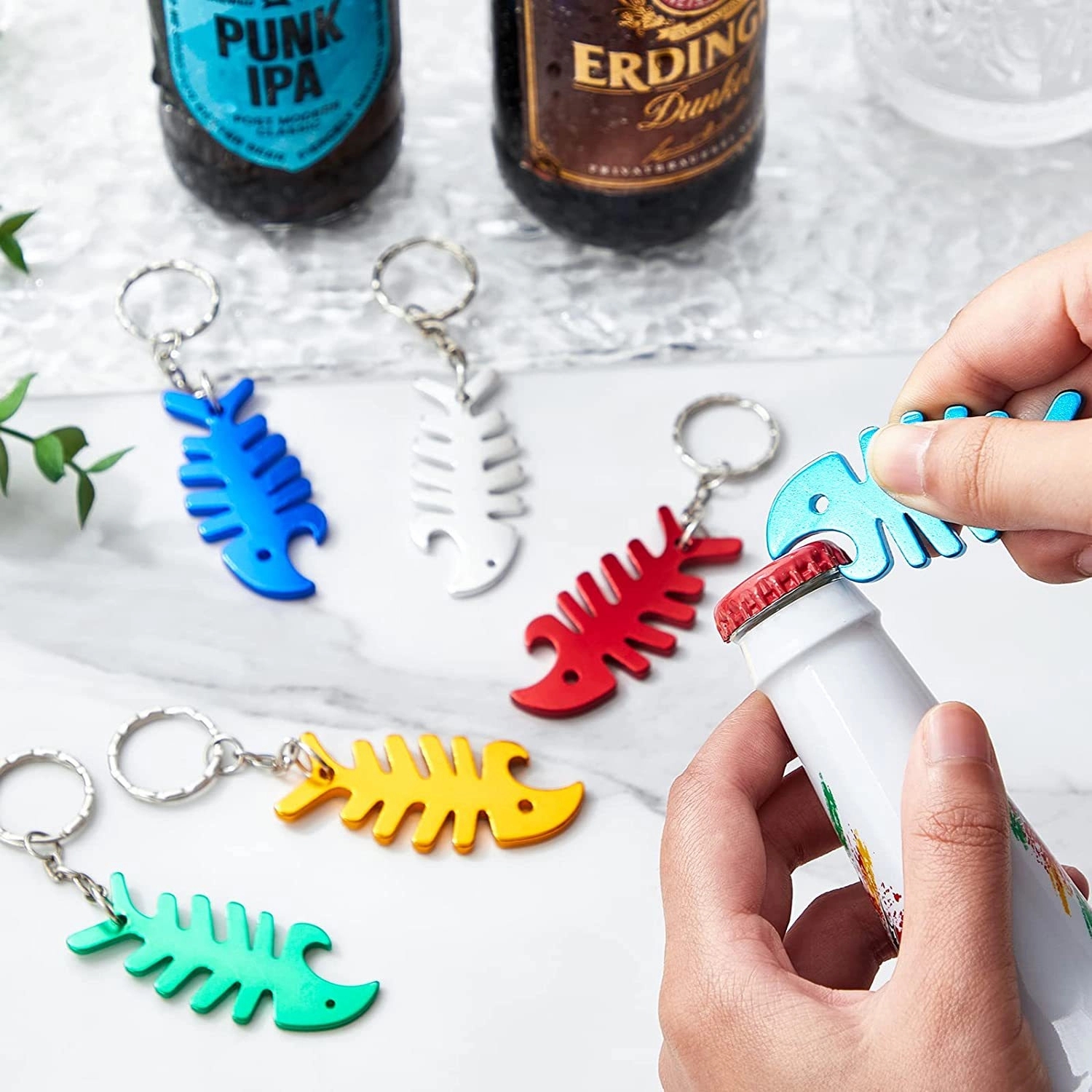 Fishbone Keyring Bottle Opener 3