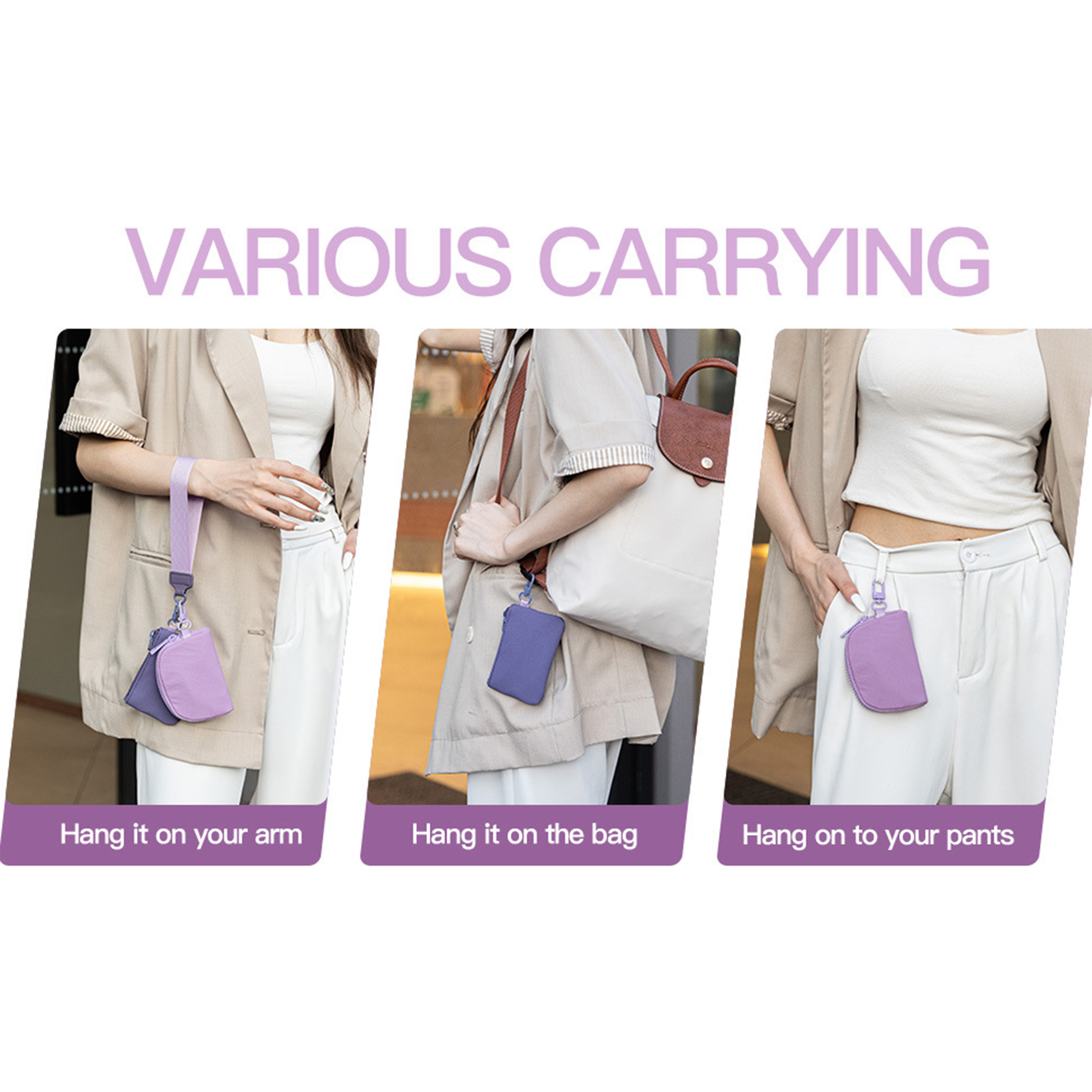 Nylon Mini Nylon Wrist Bag ?C Perfect For Essentials On The Go 7