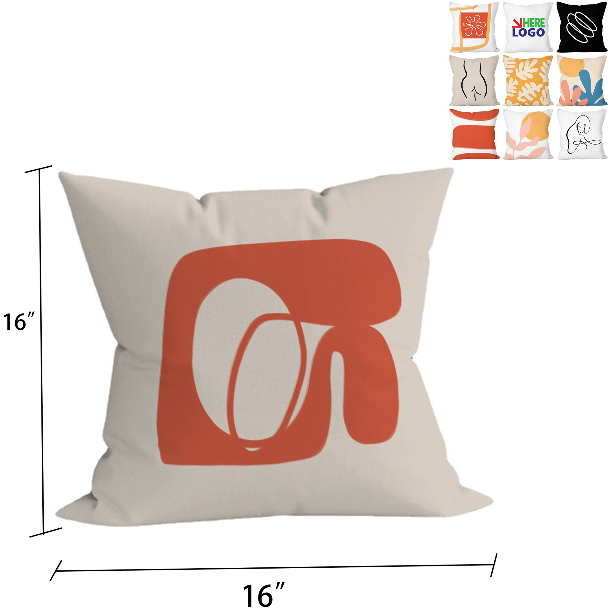 Custom Double-Sided Full Color Pillow With Pillow Core 2