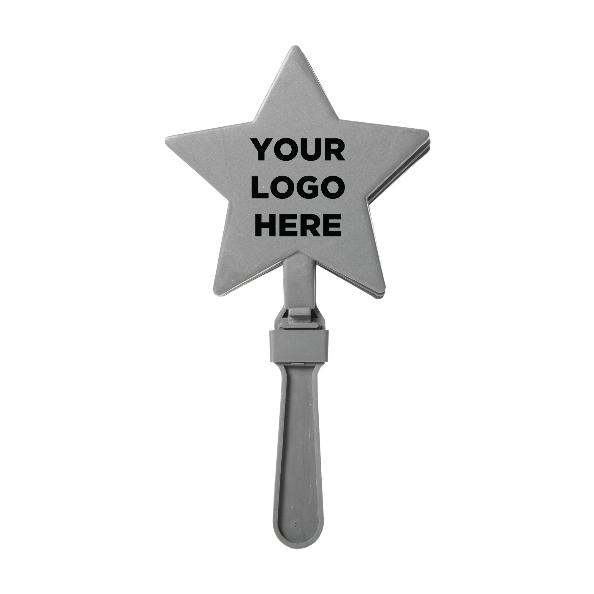 Silver 7" Star Hand Clapper (Imprintable) 6