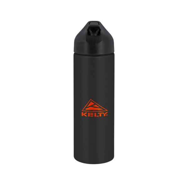 EasyFlow Recycled Aluminum Bottle w Straw Lid, custom water bottle with logo imprint 85